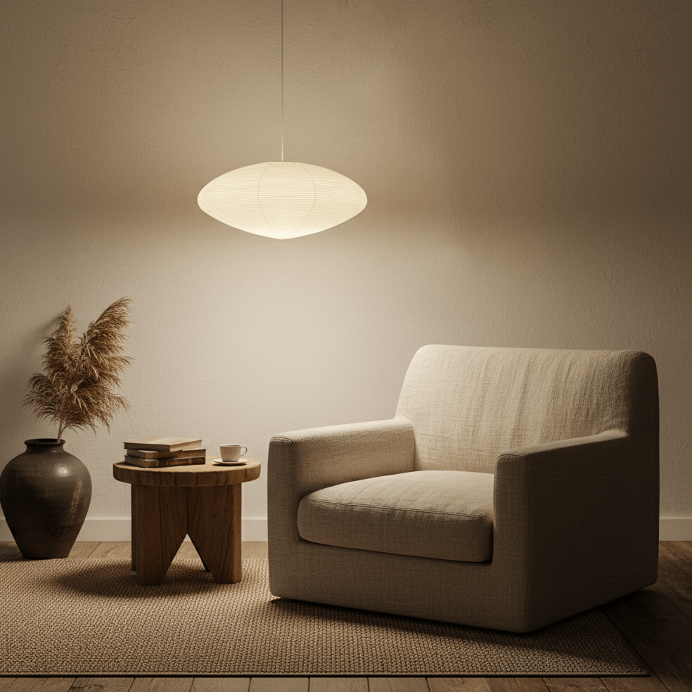 Mulberry Paper Swag Pendant Light 17.7 in x 9.8 in White Indoor Ceiling Hanging Lamp Modern Home Decor Living Room Bedroom | Thomler