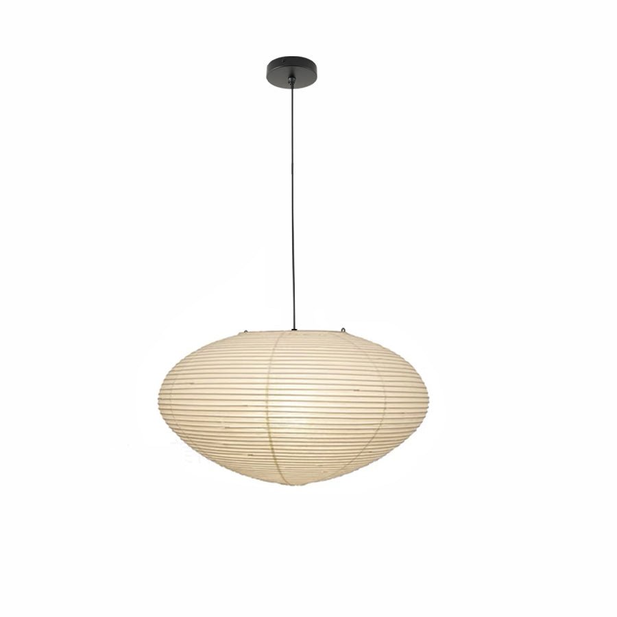 Akari Handcrafted Mulberry Paper Pendant Light 17.7 in Ceiling Indoor Warm Glow LED Edison Bulb | Thomler