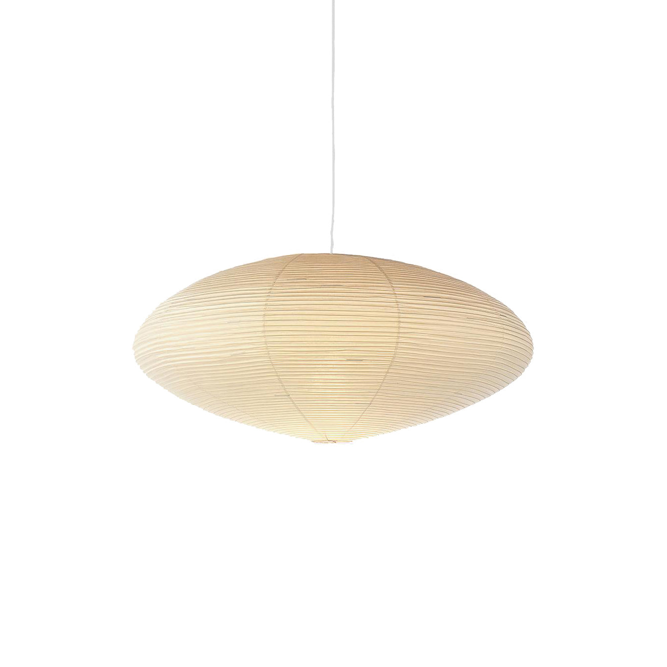 Akari Handcrafted Mulberry Paper Pendant Light 17.7 in Ceiling Indoor Warm Glow LED Edison Bulb | Thomler