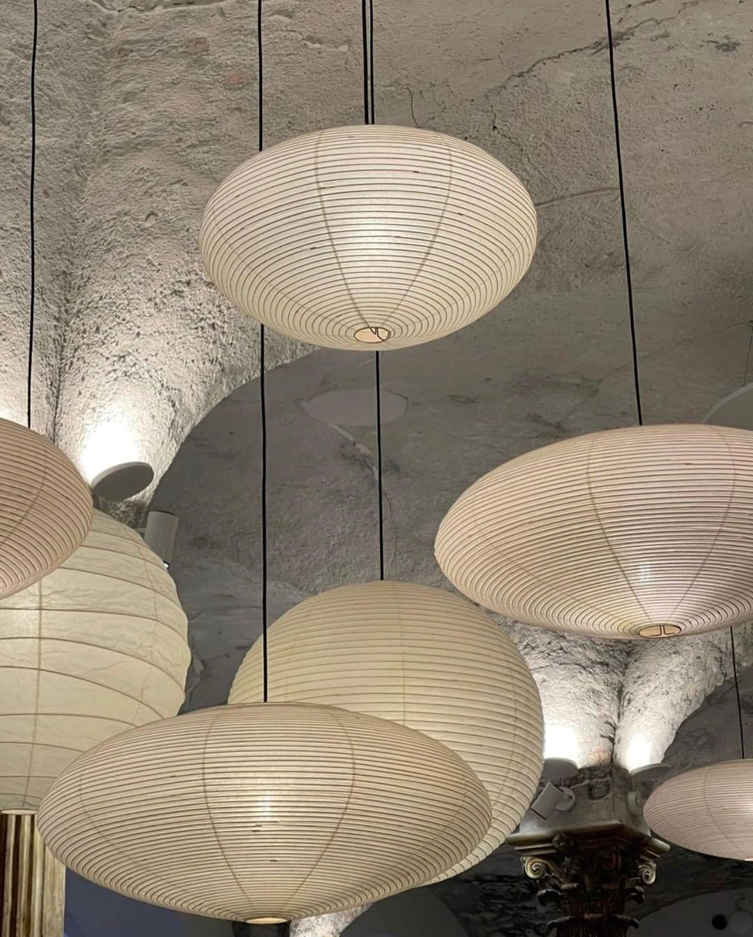 Mulberry Paper Swag Pendant Light 17.7 in x 9.8 in White Indoor Ceiling Hanging Lamp Modern Home Decor Living Room Bedroom | Thomler