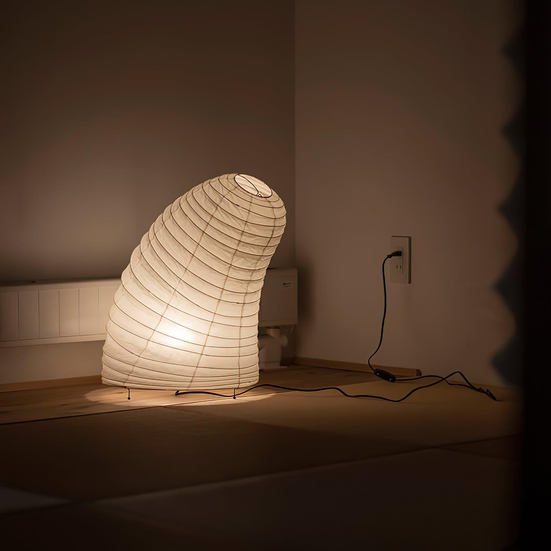 Table Lamp Rice Paper 16.9 in Indoor LED Bedroom Desk Nightstand Light | Thomler
