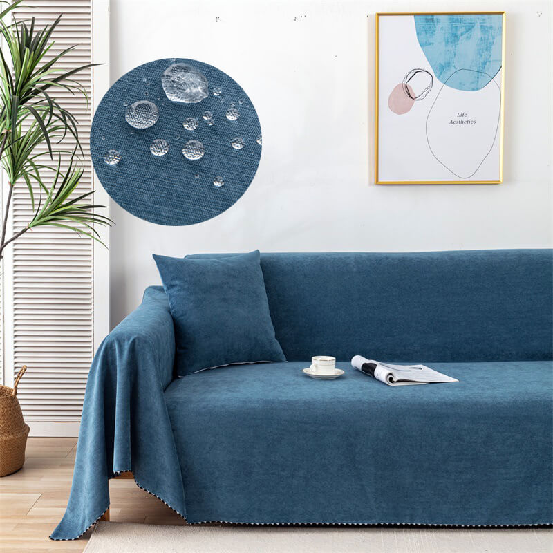 Couch Protector Cover Waterproof Non-Slip Pet-Friendly for Living Room Furniture Cotton Blend Throw Multiple Sizes Available | Thomler