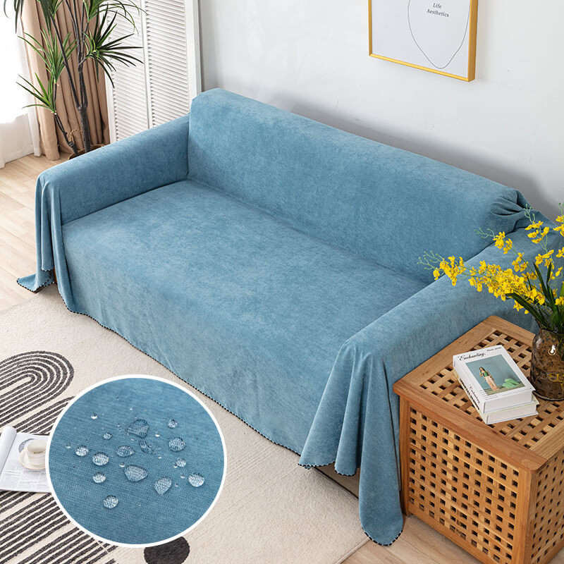 Couch Protector Cover Waterproof Non-Slip Pet-Friendly for Living Room Furniture Cotton Blend Throw Multiple Sizes Available | Thomler