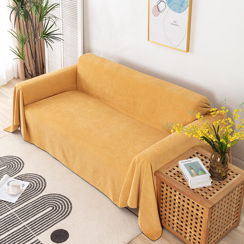 Couch Protector Cover Waterproof Non-Slip Pet-Friendly for Living Room Furniture Cotton Blend Throw Multiple Sizes Available | Thomler