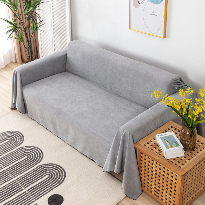 Couch Protector Cover Waterproof Non-Slip Pet-Friendly for Living Room Furniture Cotton Blend Throw Multiple Sizes Available | Thomler