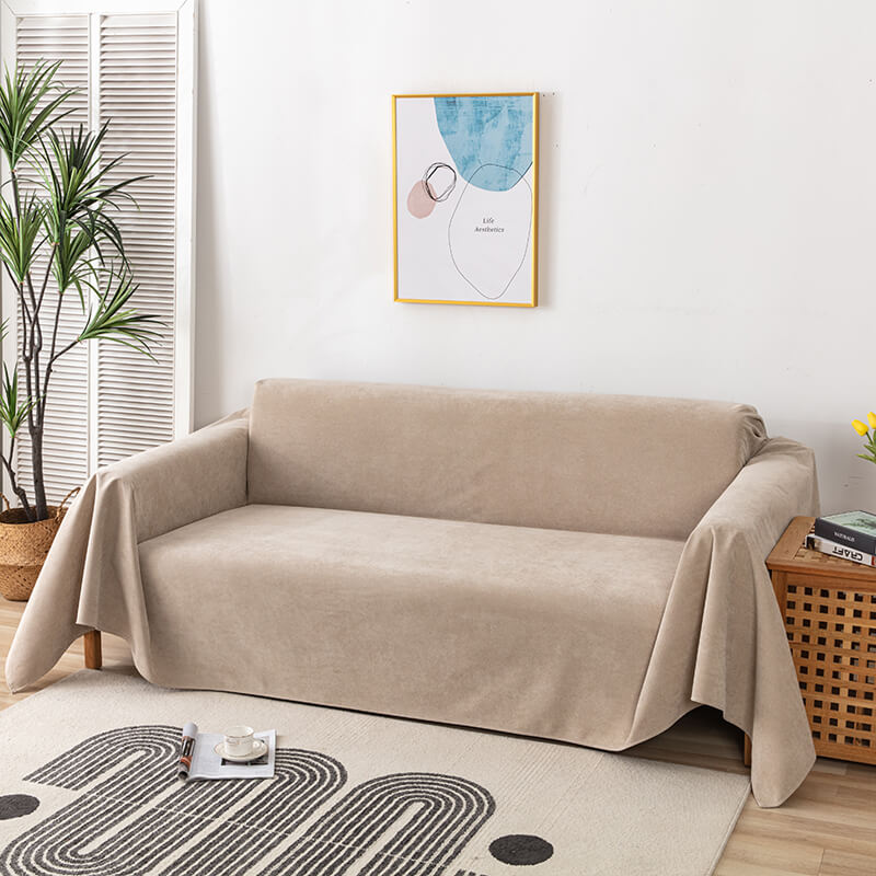 Couch Protector Cover Waterproof Non-Slip Pet-Friendly for Living Room Furniture Cotton Blend Throw Multiple Sizes Available | Thomler