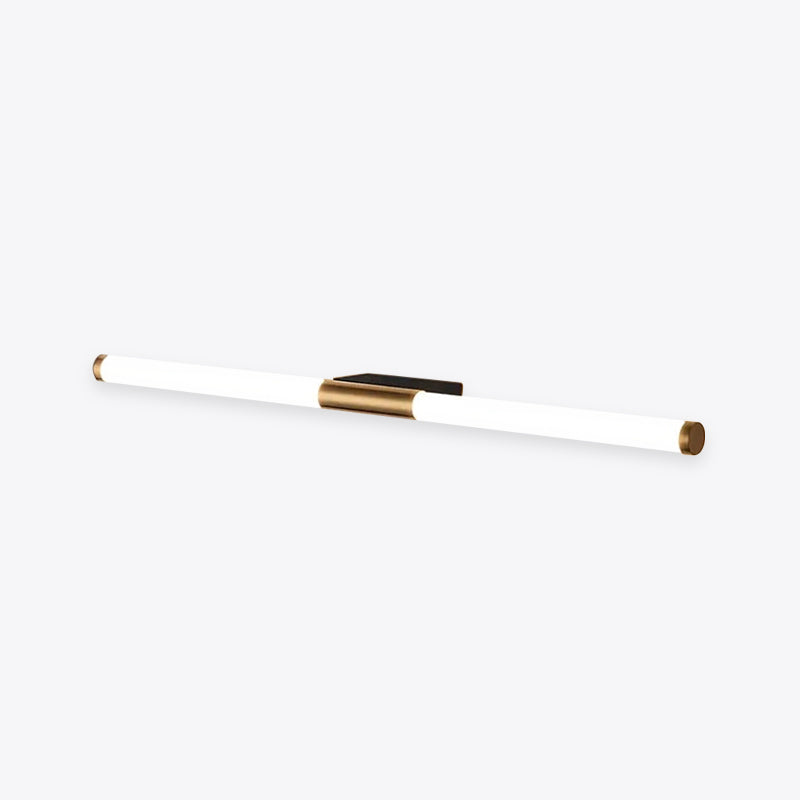 Sleek Metal Bar Vanity Light Fixture in Gold Finish for Bathroom & Bedroom | Thomler