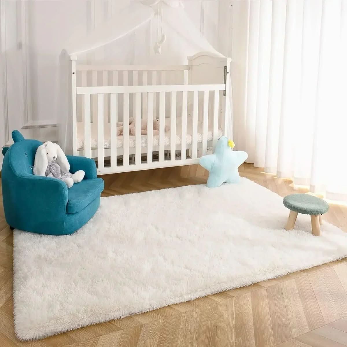 Plush Area Rug for Living Room & Bedroom – Soft Modern Floor Carpet in 10 Colors – Indoor Accent Rug for Contemporary Home Decor | Thomler