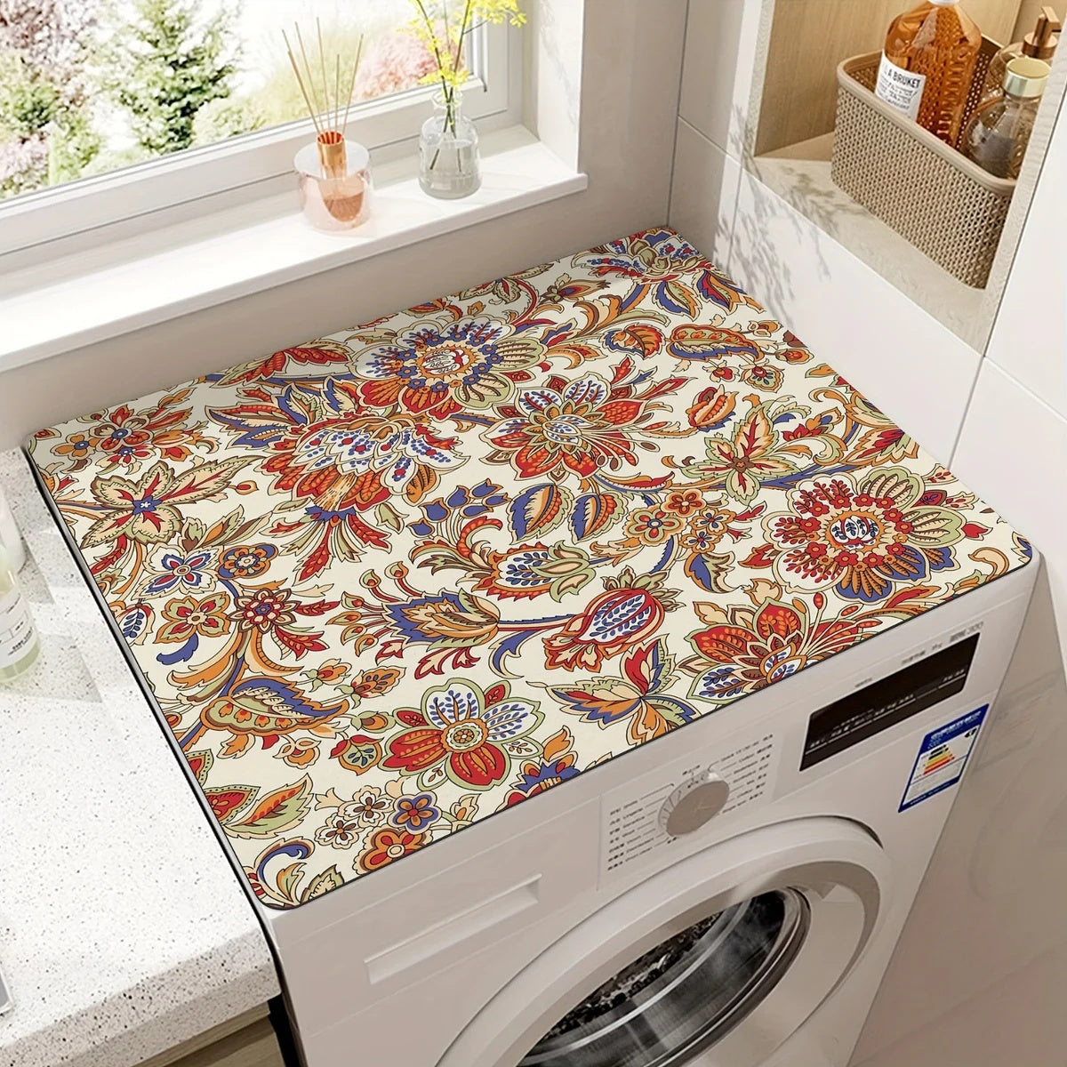 Microfiber Appliance Protection Mat – Non-Slip Countertop Cover for Kitchen & Laundry – Noise-Reducing Pad for Refrigerator Microwave | Thomler
