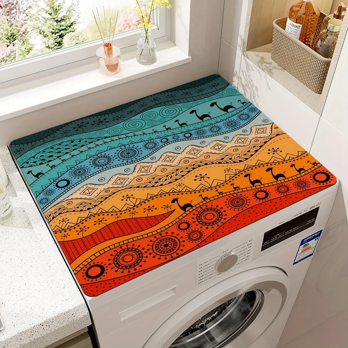Microfiber Appliance Protection Mat – Non-Slip Countertop Cover for Kitchen & Laundry – Noise-Reducing Pad for Refrigerator Microwave | Thomler