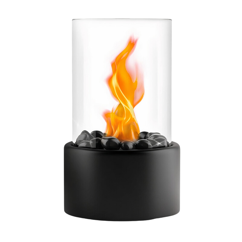 Tabletop Oil Lamp with Glass Chimney – Real Flame Ambient Lighting for Dinner Parties, Patios & Home Decor | Thomler