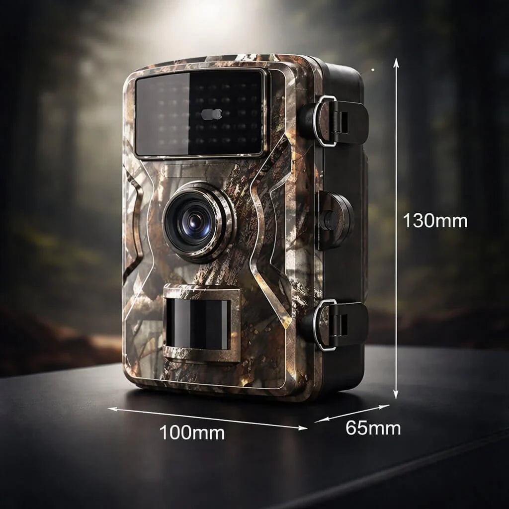Motion-Activated Trail Camera with Night Vision for Outdoor Wildlife Monitoring & Security | Weatherproof Infrared Game Cam for Deer Hunting | Thomler