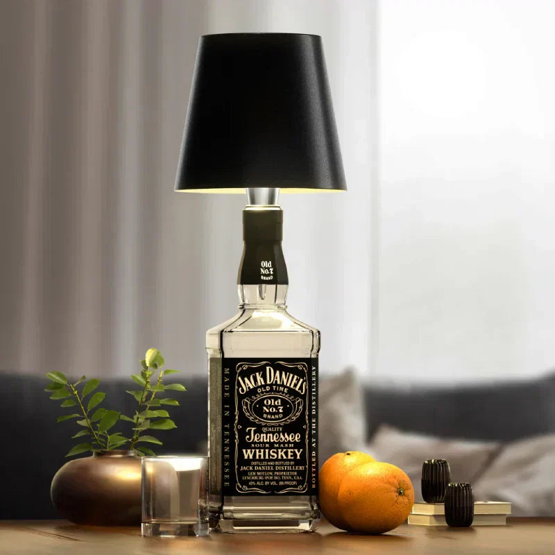 Rechargeable LED Bottle Lamp Adapter for Wine Bottles & Decorative Glass | Cordless Ambient Light Base for Home Decor & Dining | Thomler