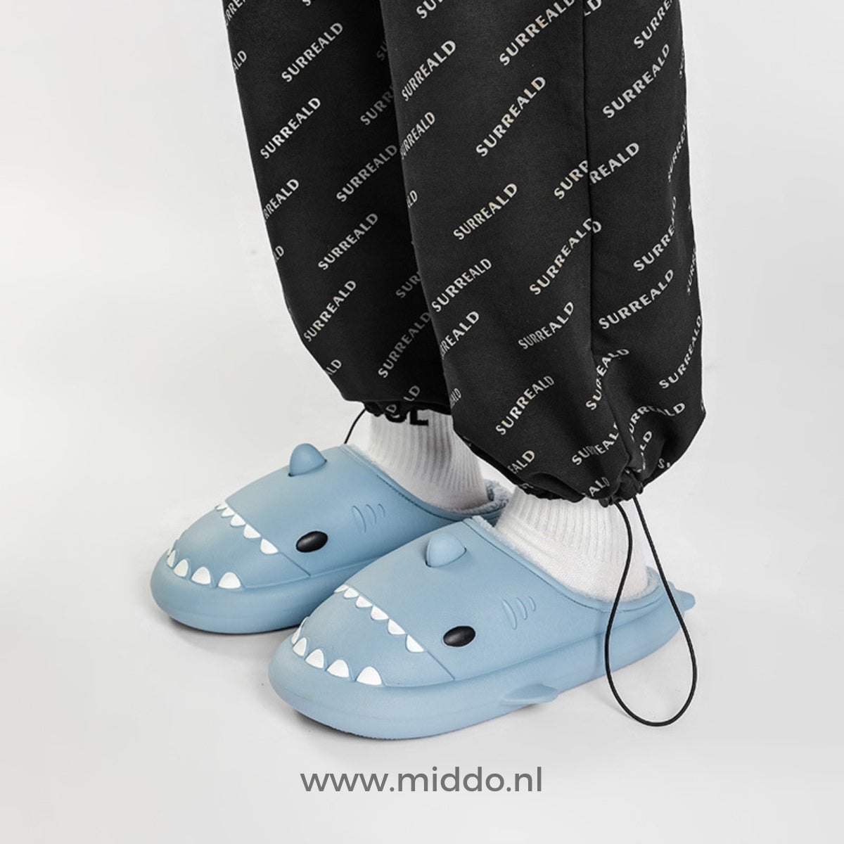 Shark-Shaped Plush Slippers for Kids & Adults – Indoor/Outdoor Comfort | Thomler
