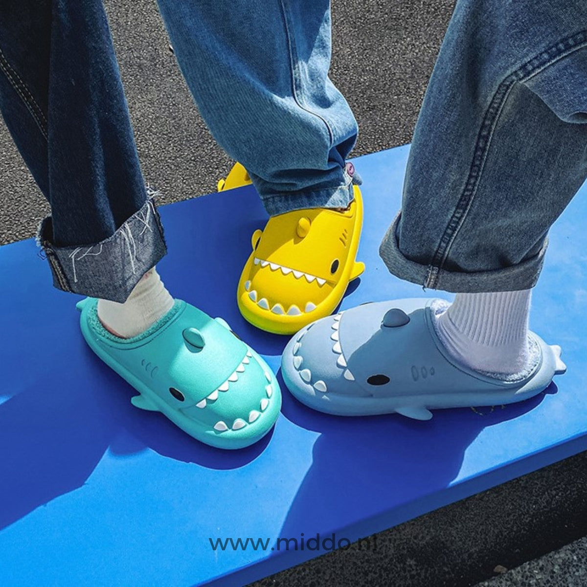 Shark-Shaped Plush Slippers for Kids & Adults – Indoor/Outdoor Comfort | Thomler