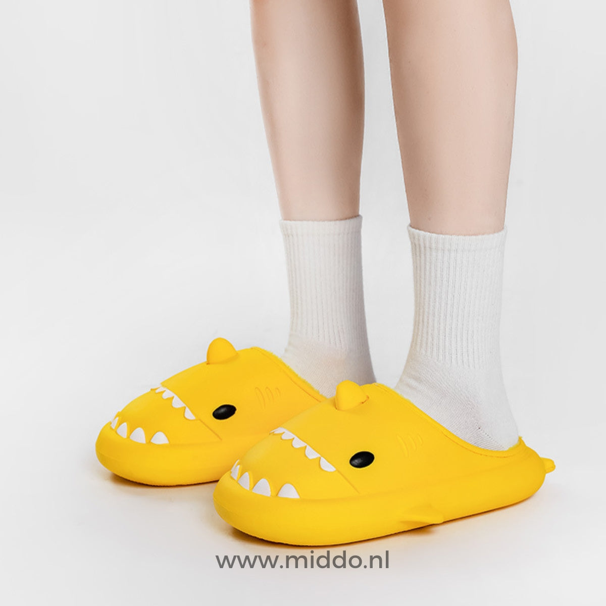 Shark-Shaped Plush Slippers for Kids & Adults – Indoor/Outdoor Comfort | Thomler