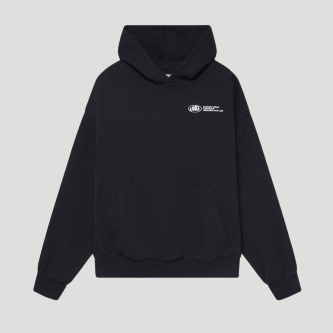 Relaxed-Fit Printed Pullover Sweatshirt for Women with Front Pouch – Adjustable Drawcord Hood | Thomler