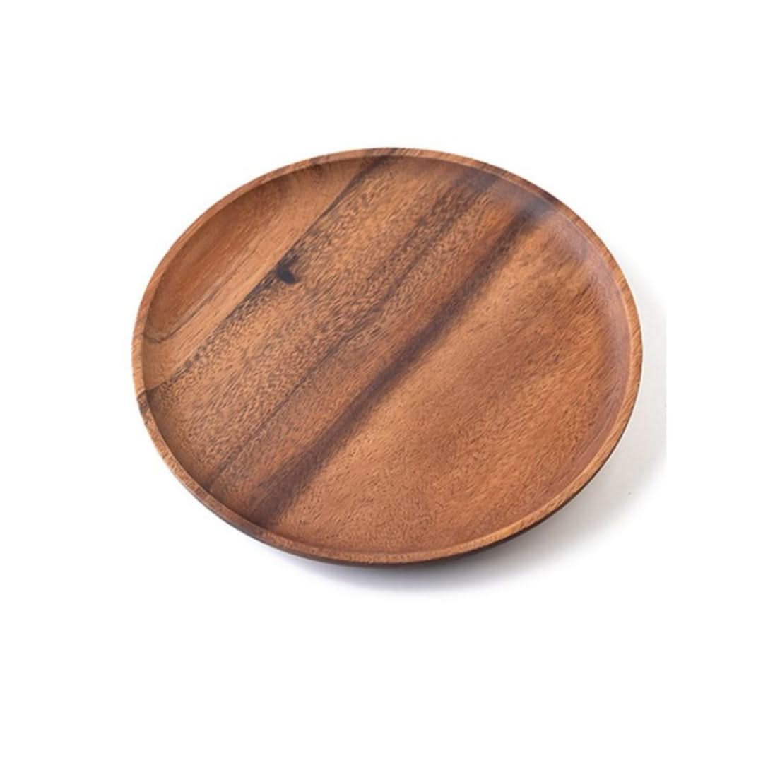 Bamboo Round Serving Plates – Sustainable Wood Tableware for Everyday Meals & Appetizers | Thomler