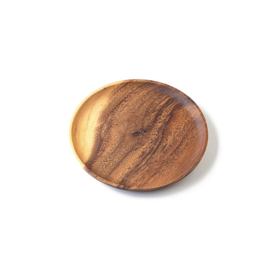 Bamboo Round Serving Plates – Sustainable Wood Tableware for Everyday Meals & Appetizers | Thomler