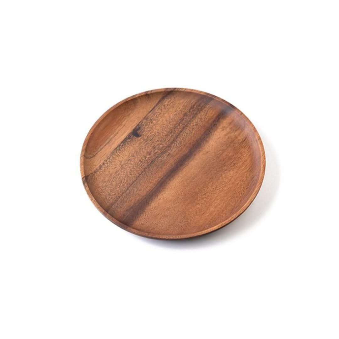 Bamboo Round Serving Plates – Sustainable Wood Tableware for Everyday Meals & Appetizers | Thomler