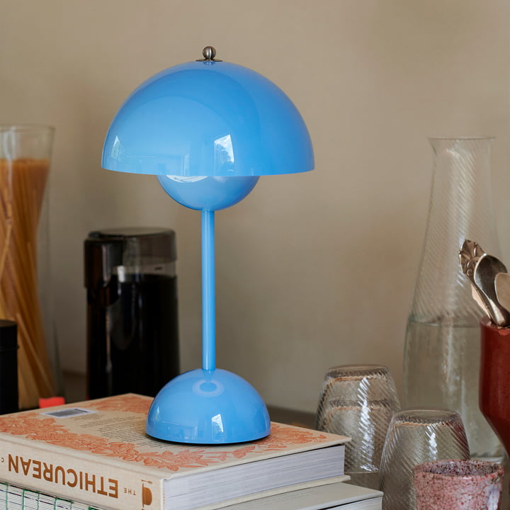 Table Lamp ABS PC USB Rechargeable 2000mAh Green Bedside Desk Wireless LED Mushroom Light | Thomler