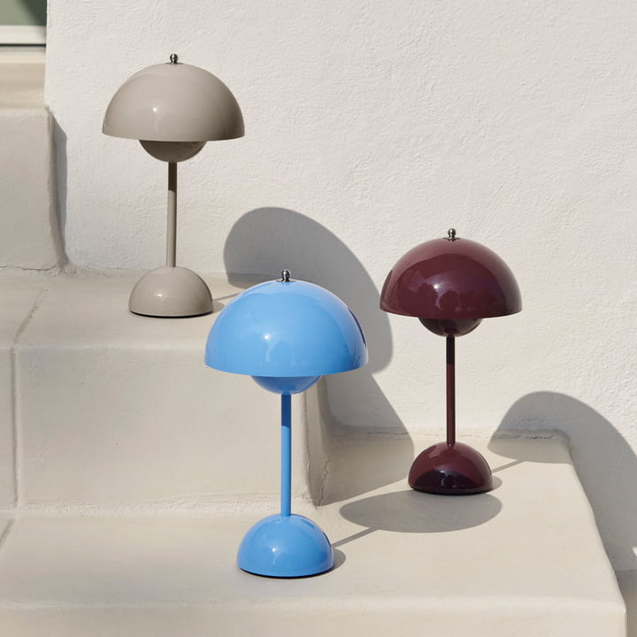 Table Lamp ABS PC USB Rechargeable 2000mAh Green Bedside Desk Wireless LED Mushroom Light | Thomler