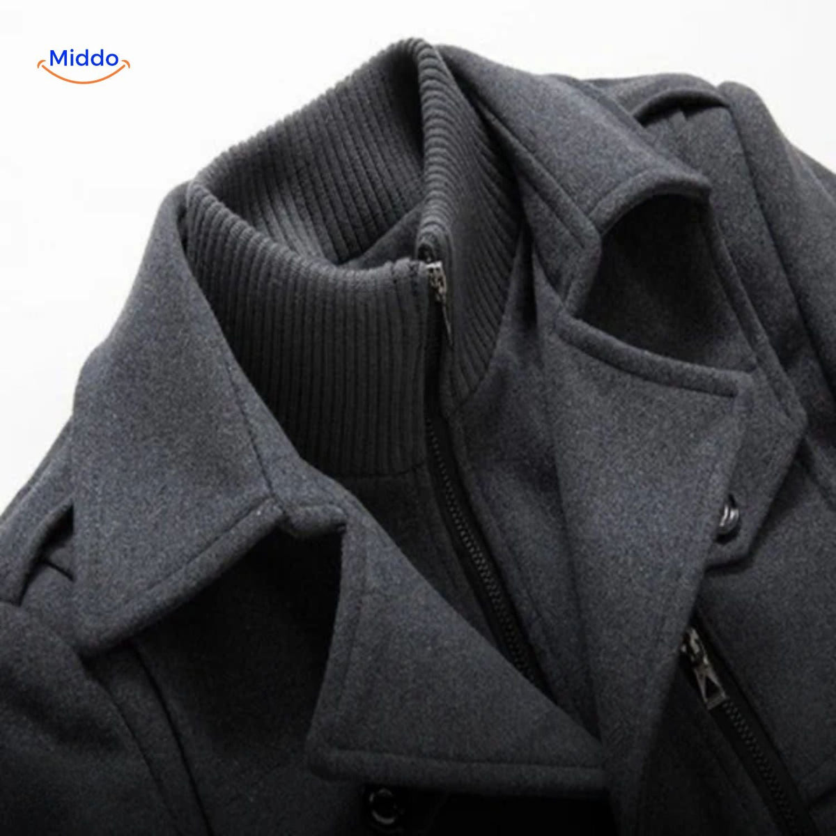 Men's Heritage Trench Coat – Wool Blend, Structured Collar & Tailored Fit for Fall & Winter | Thomler