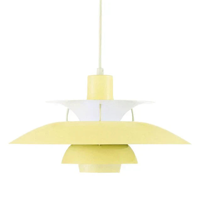 Pendant Light Metal Layered Shade E27 10W Scandinavian Dining Room Kitchen Island Hanging Ceiling Lamp | Thomler
