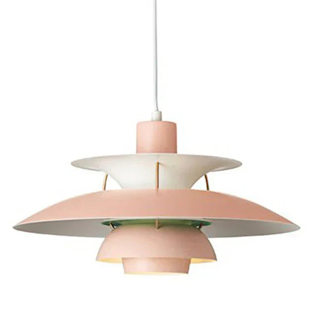 Pendant Light Metal Layered Shade E27 10W Scandinavian Dining Room Kitchen Island Hanging Ceiling Lamp | Thomler
