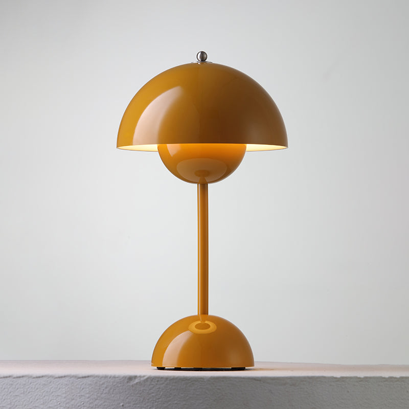 Desk Lamp Metal 6.3 in Rechargeable Tri-Color Small Table Light | Thomler