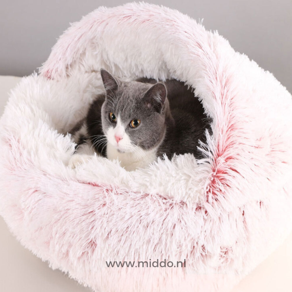 Round Plush Pet Bed – Cozy Donut Cushion for Dogs & Cats in All Sizes | Thomler