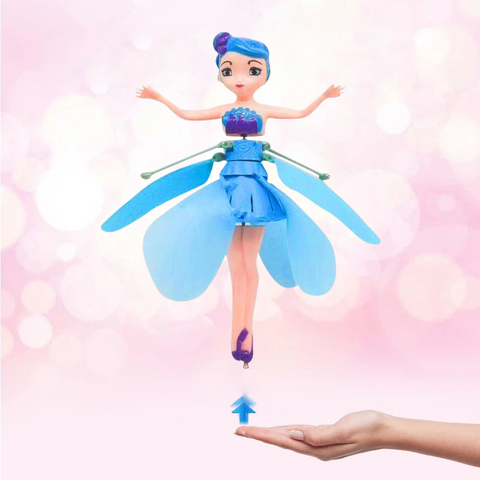 Flying Fairy Toy with Hand Motion Sensor & LED Lights for Kids Bedroom Play Indoor Rechargeable Hovering Doll Gift for Girls Age 5+ | Thomler