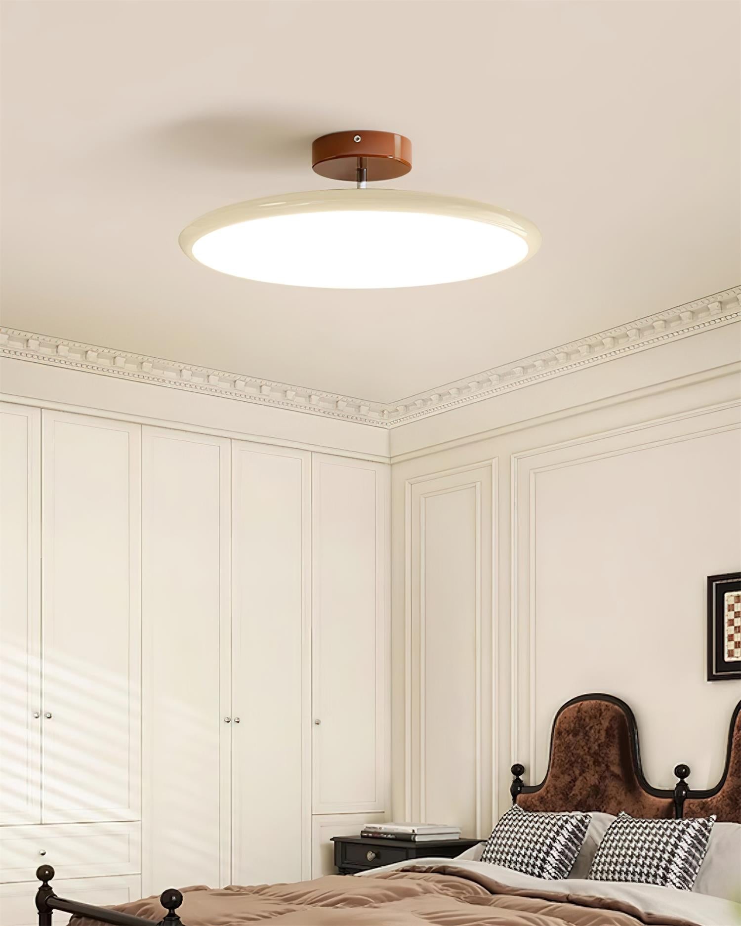 Ceiling Lamp Acrylic 11.8 in Flat Disc 32W Warm White Modern Living Room Dining Area Lighting | Thomler