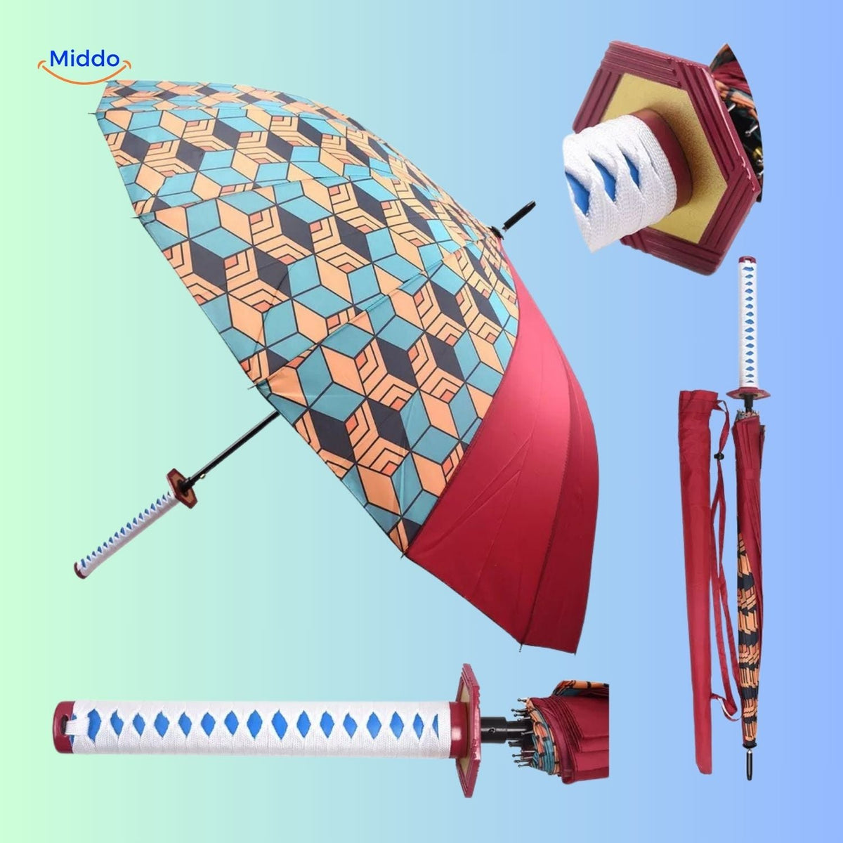 Anime Character Umbrella with UV Protection – Lightweight Folding Parasol for Sun & Rain | Thomler