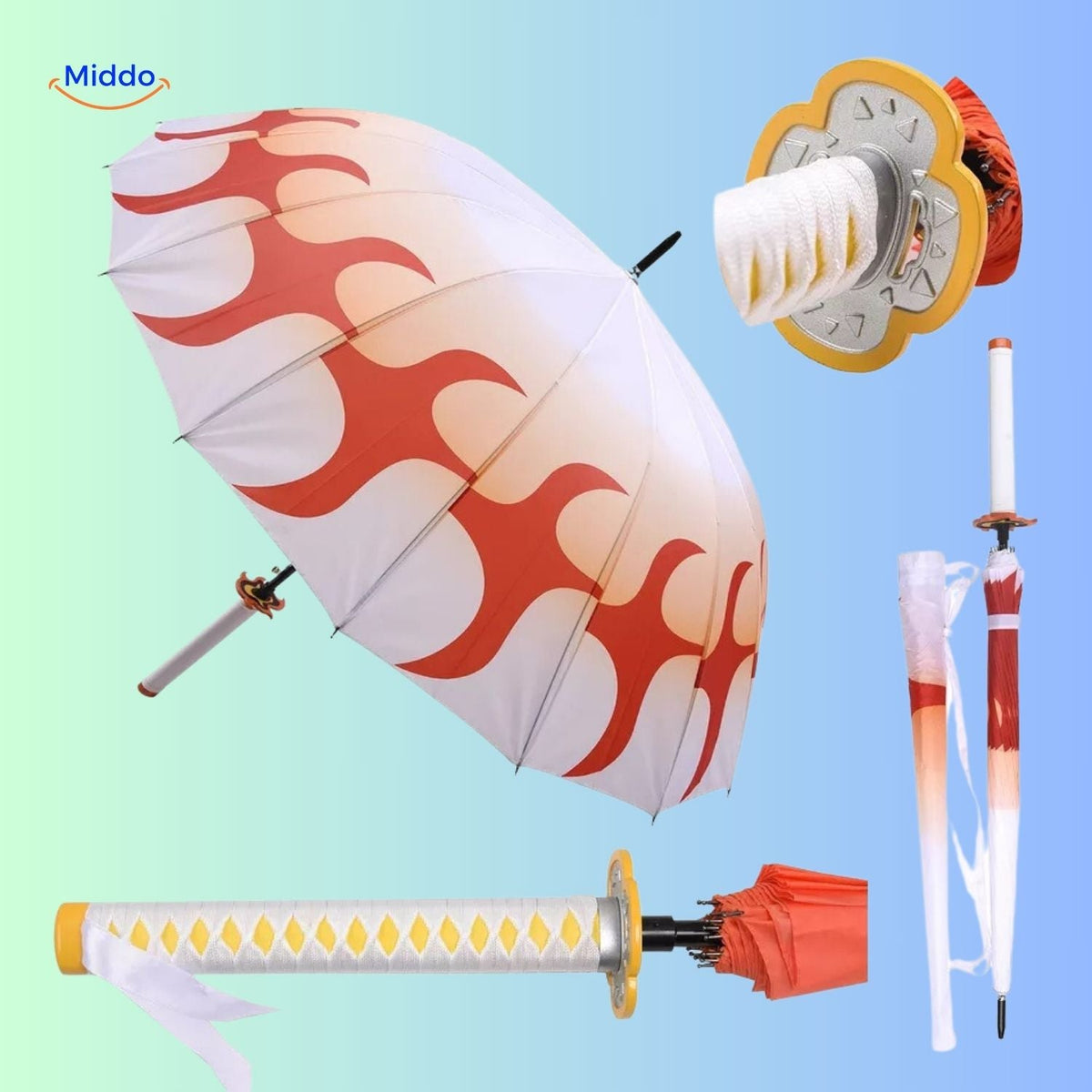 Anime Character Umbrella with UV Protection – Lightweight Folding Parasol for Sun & Rain | Thomler