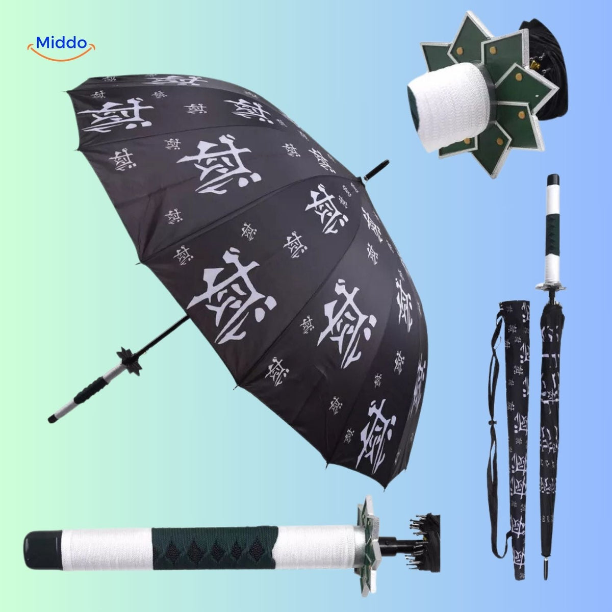 Anime Character Umbrella with UV Protection – Lightweight Folding Parasol for Sun & Rain | Thomler