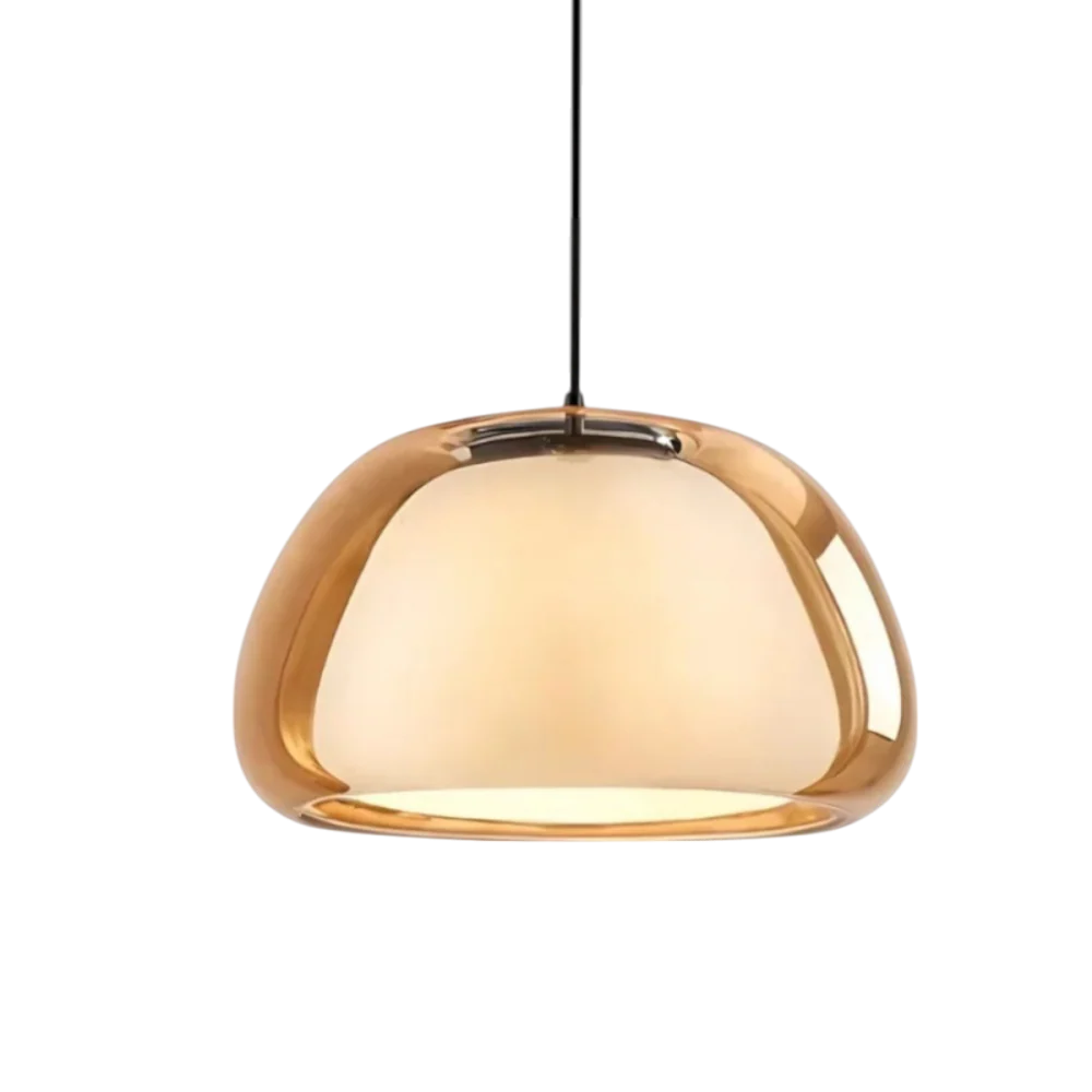 Pendant Light Glass Dome 9.8 in Adjustable Kitchen Dining Room Hanging Fixture Modern Multi-Light Setup | Thomler