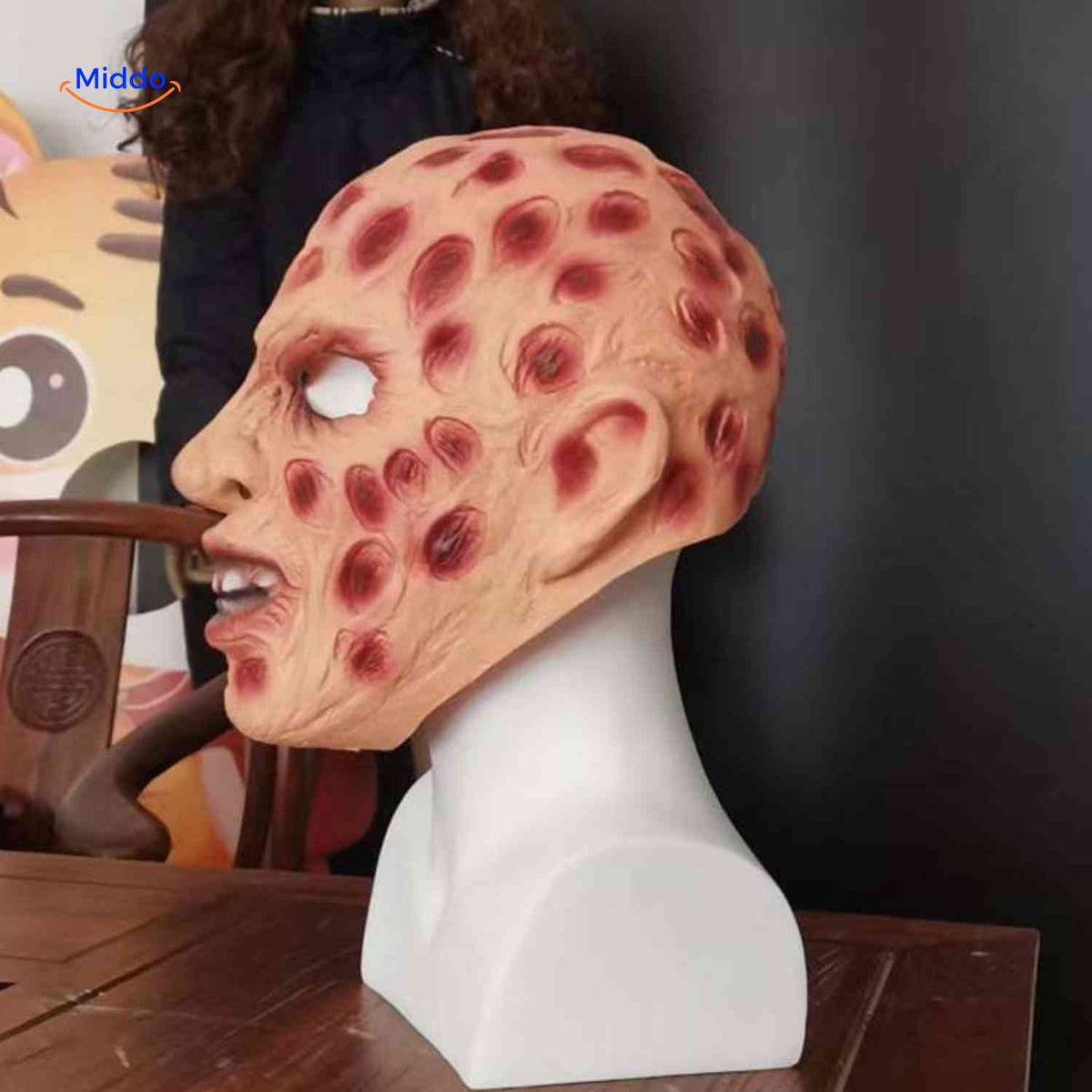 Frightening Latex Horror Character Mask – Lifelike Detail, Breathable Silicone for Costume Parties & Cosplay Events | Thomler