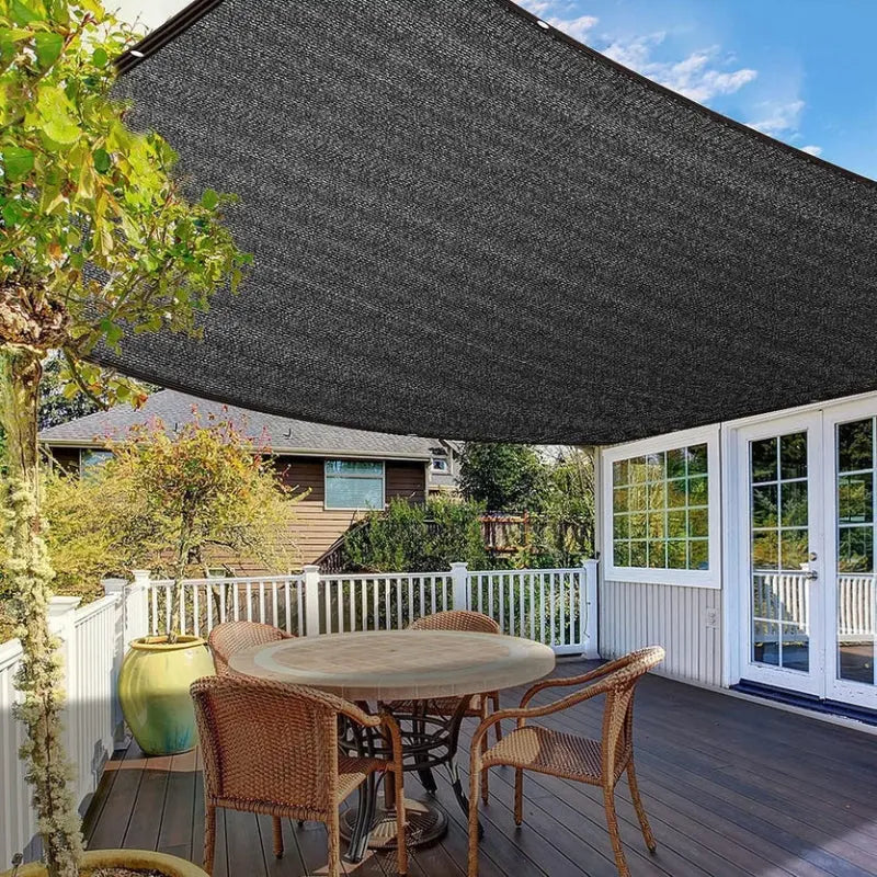 Outdoor Shade Cloth with Grommets – UV-Resistant Sun Screen for Patio, Deck & Yard | Thomler