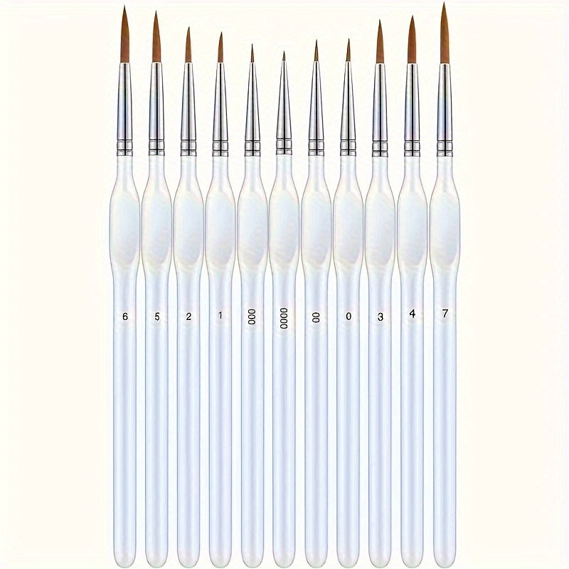 Fine Detail Brush for Painting – Precision Art Brush for Acrylic Oil Watercolor Canvas Work Model Building Miniatures | Thomler
