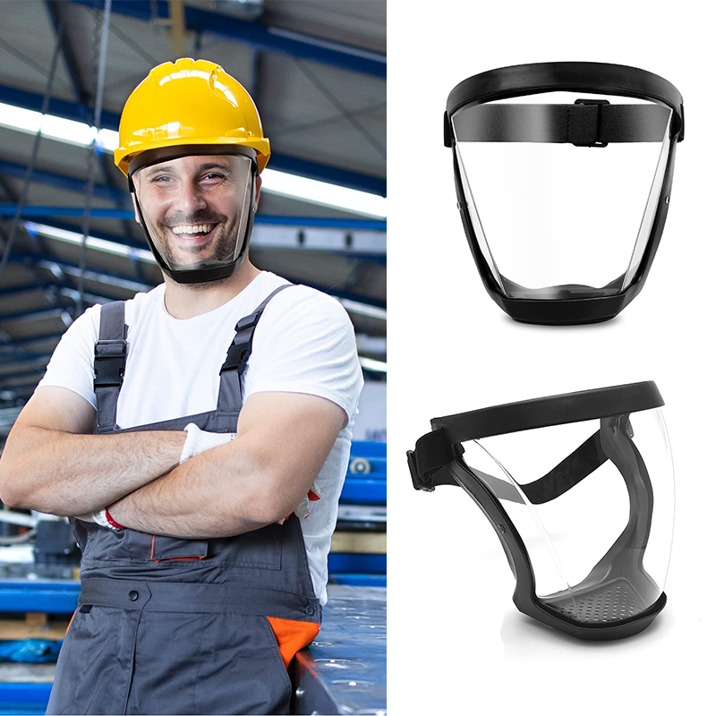 Clear Vision Safety Face Shield Anti-Fog Full Face Protection Visor for Woodworking DIY Construction Workshop Tasks Reusable Guard | Thomler