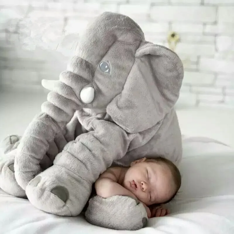 Plush Elephant Nursery Pillow for Babies & Toddlers – Soft Cuddle Cushion for Nap Time, Play & Decor | Thomler