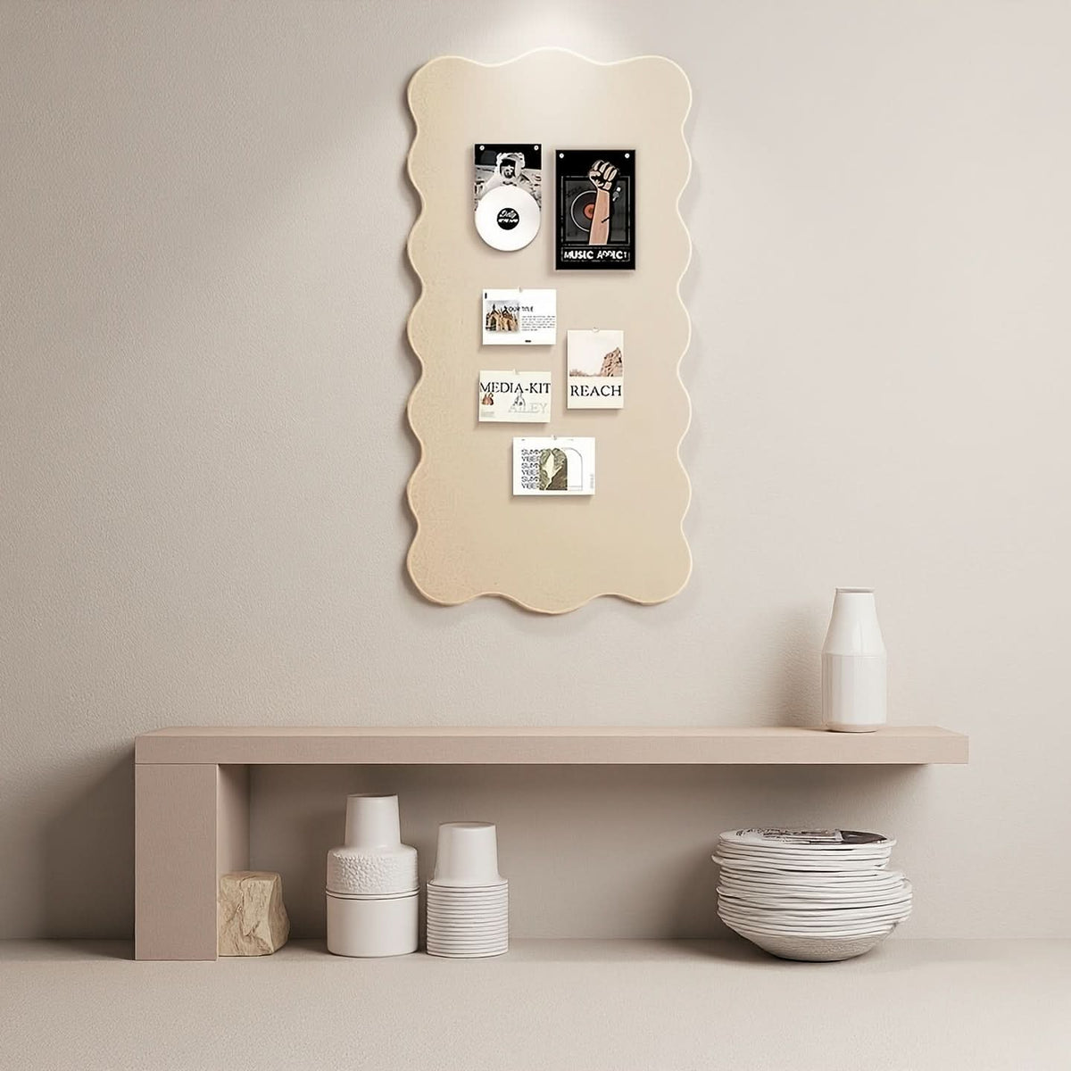 Felt Pin Board with Push Pins – 24×47 in Wall Organizer for Notes, Photos & Memos – Home Office Bulletin Display | Thomler
