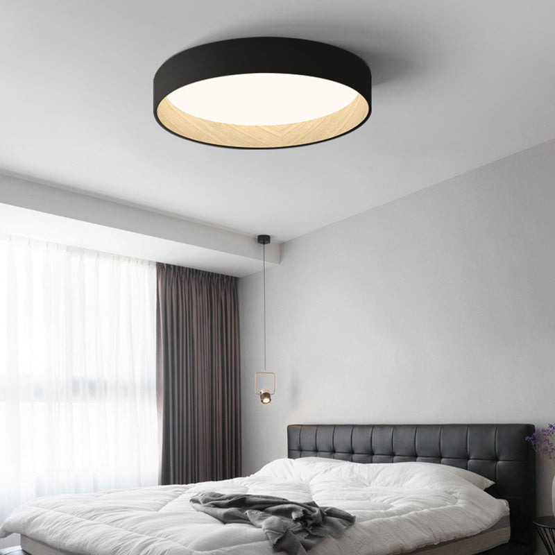 LED Flush Mount Ceiling Light – Round Metal Ring – 16 or 20 Inch – for Bedroom, Office or Studio | Thomler