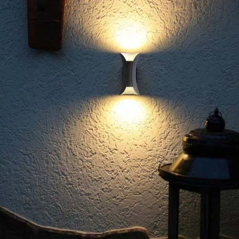 Waterproof Curved LED Outdoor Sconce Hardwired Wall Light for Patio Garden & Entryway | Thomler