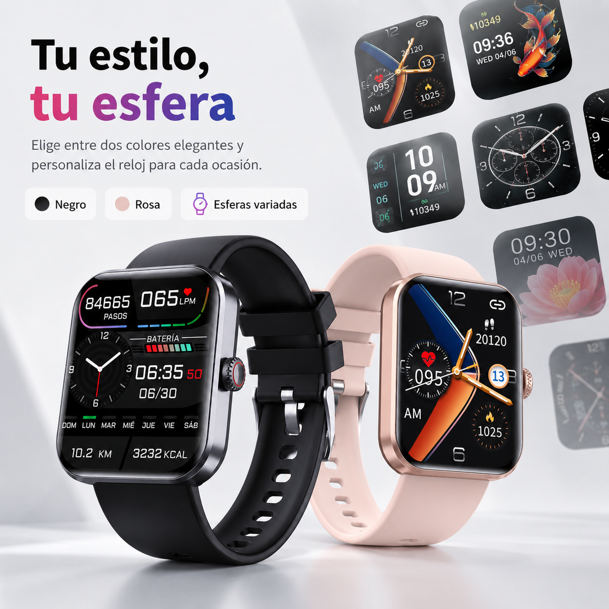 Wellness Tracker Smartwatch – Heart Rate, Blood Oxygen, Sleep & Activity Monitor | Thomler