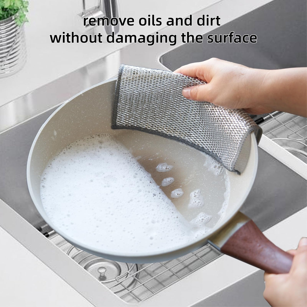 Stainless Steel Scrubbing Pads - Non-Scratch Wire Mesh Kitchen Scourers for Cookware, Dishes & Tough Cleaning Jobs - 20-Pack | Thomler