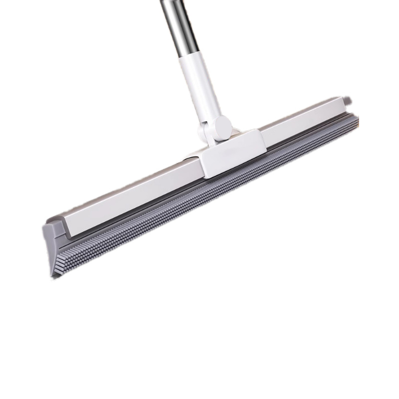 Dual-Action Floor Squeegee with Rubber Edge & Soft Bristles for Pet Hair Removal | Thomler