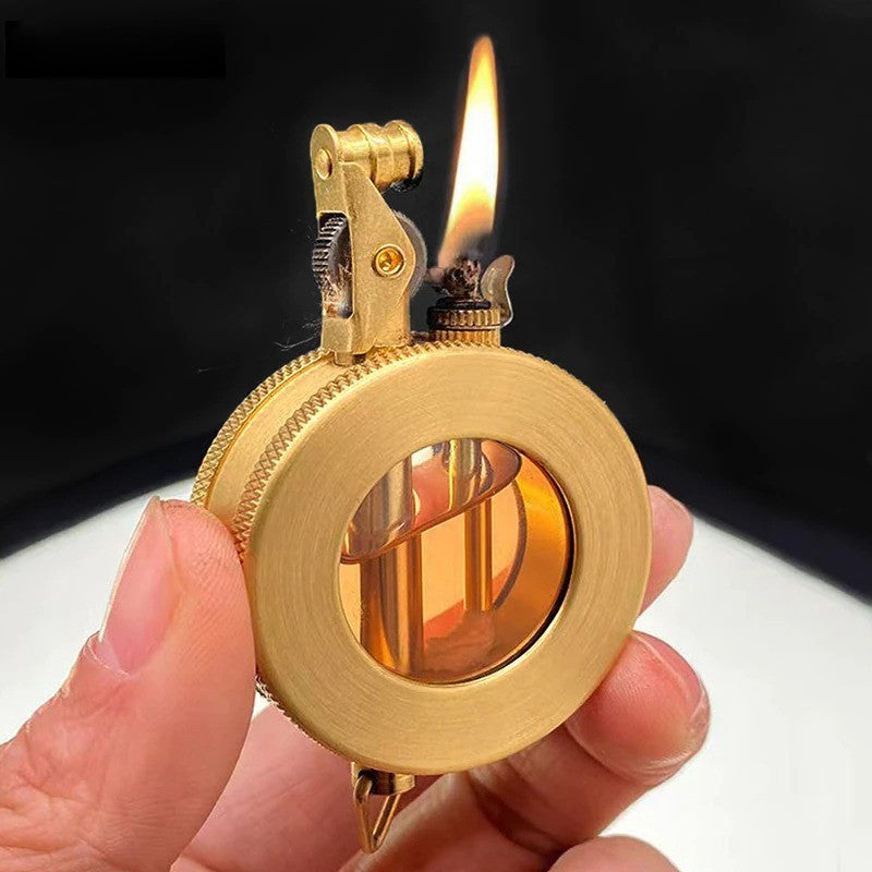 Vintage Metal Fuel Lighter with Classic Windproof Design for Everyday Use & Gifts | Thomler