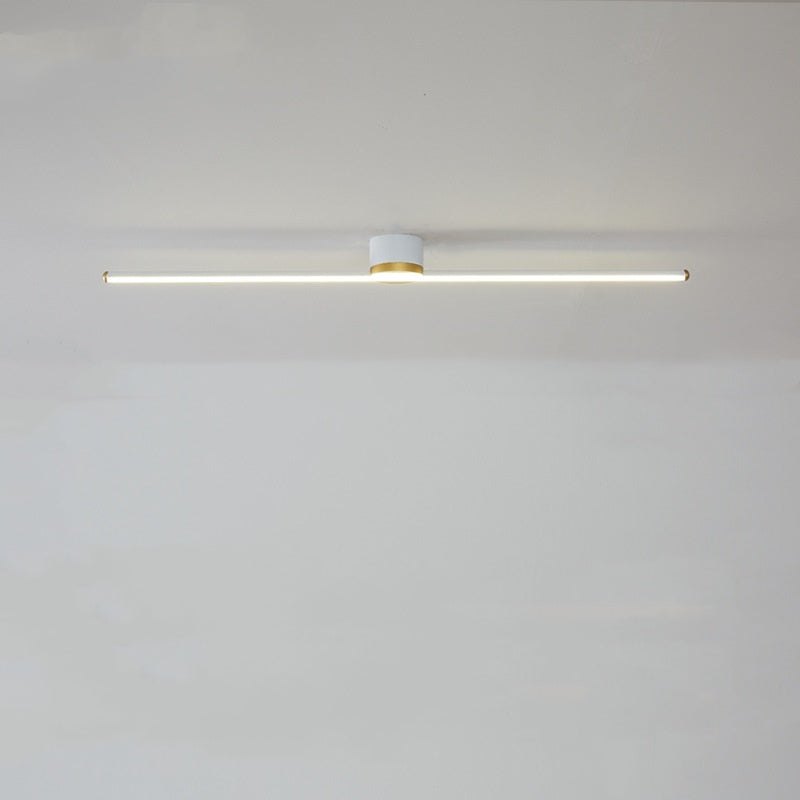 Sleek LED Flush Mount Ceiling Light for Bedroom Living Room Kitchen Hallway Modern Linear Panel Fixture with Silicone Diffuser | Thomler